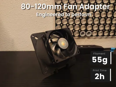 80mm to 120mm Fan Adapter