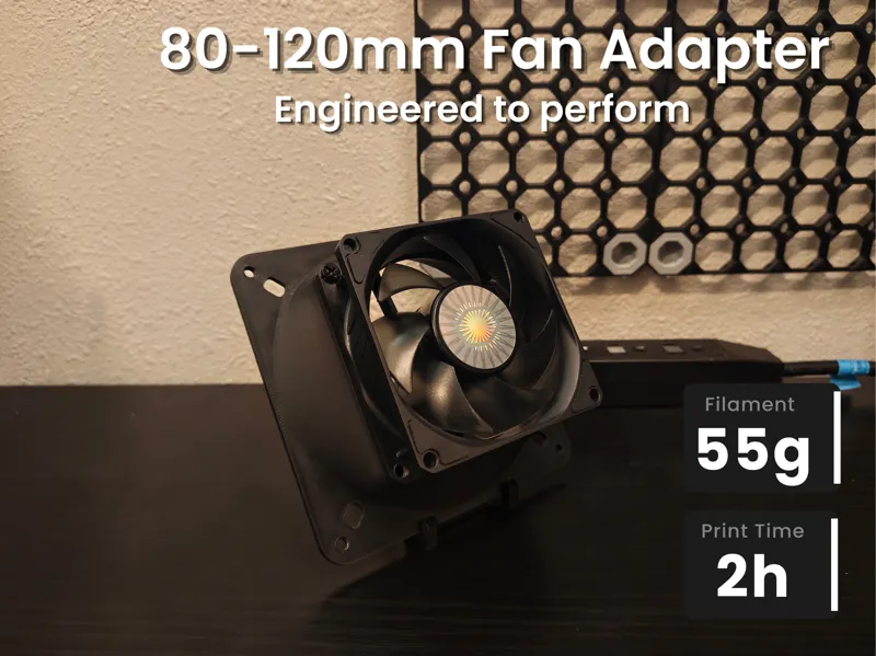 80mm to 120mm Fan Adapter