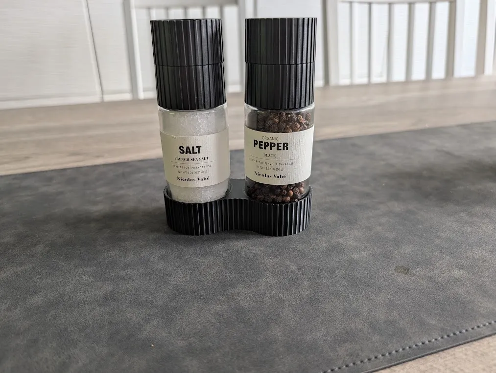 Salt & Pepper Pinch Bowl / Grinder Tray view 2