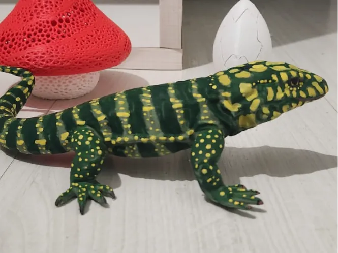 Lagarto Teiú Super Realista  - Impressão FDM