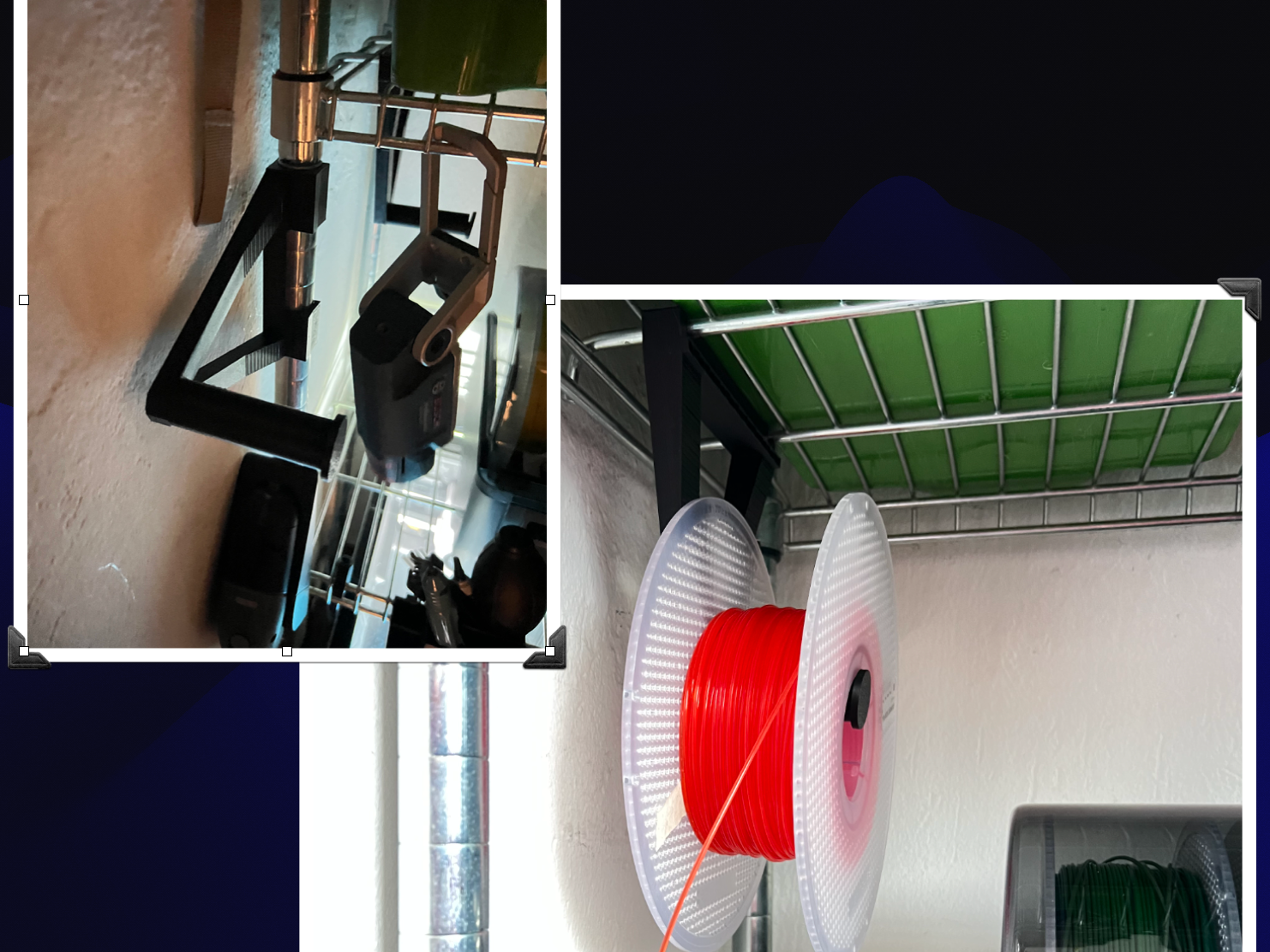 Ikea Omar Spool Holder Top, Bottom  & Clip Hack