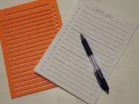 Gabarit de check-list pour feuille A5 ou carnet — photo 1