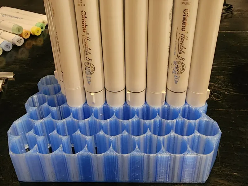 Honeycomb storage for alcohol marker