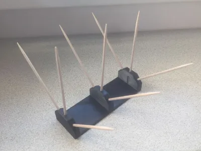 Anti Bird Spikes (w/ Toothpicks)