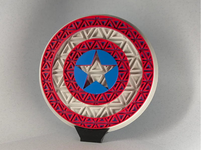 Captain America Shield Mosaic