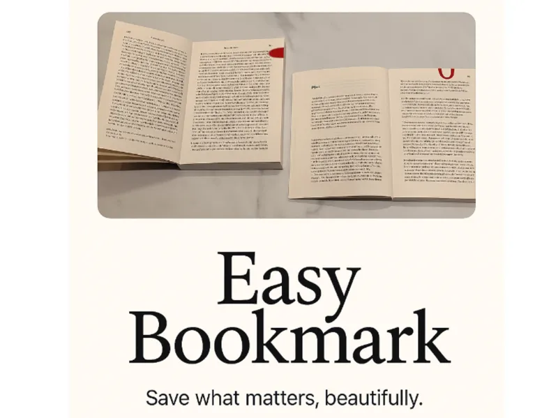 Easy Bookmark - Minimalist, Practical, Elegant