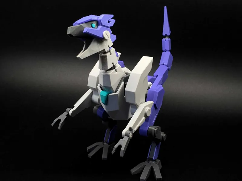 「凯亚星球」谐晶仿生迅猛龙|多关节可动