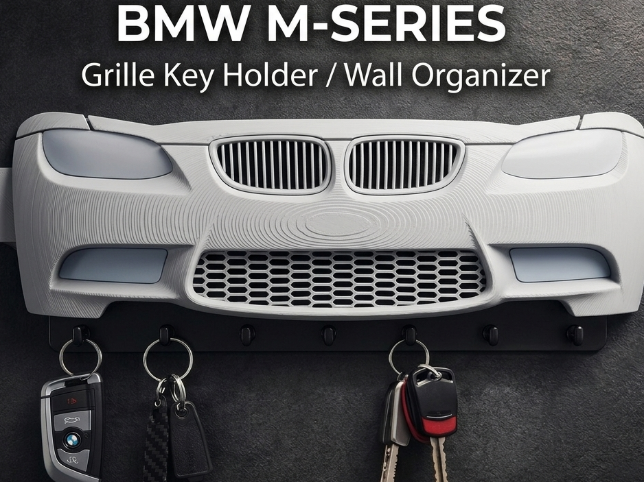 BMW E92 M3 Grille Key Holder / Wall Organizer