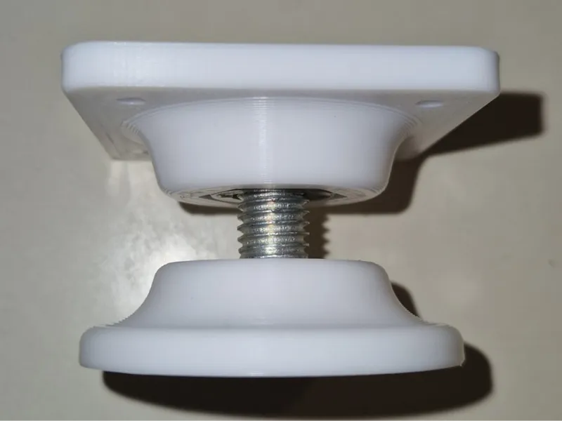 Adjustable height foot for Cabinets with M10 bolt