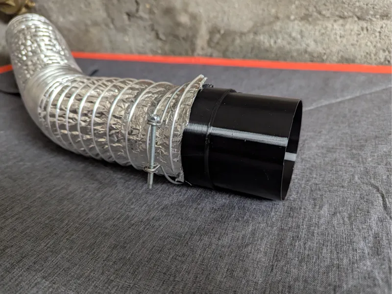 Raccord pour gaine d'extraction souple 80 mm