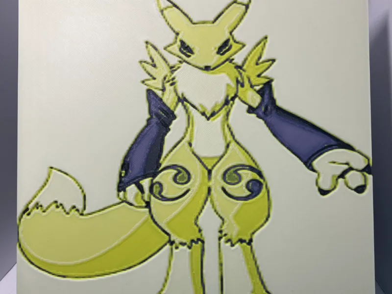Renamon Digimon Hueforge