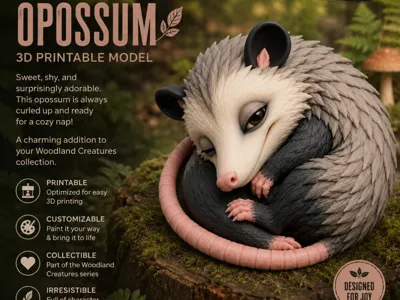 Woodlands Creatures Opossum
