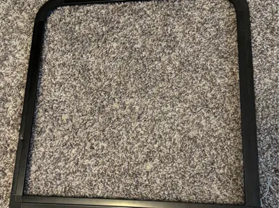 RV window screen corner brackets