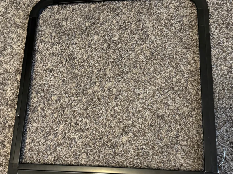 RV window screen corner brackets