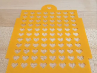 Stencil per sprinkles a forma di cuore