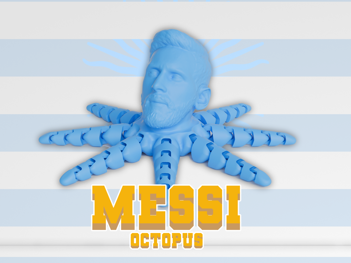 Messioctopus - An articulating Messi Flexi Toy!