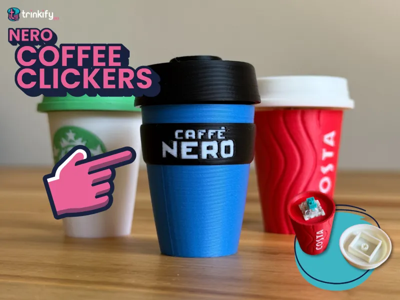 Caffè Nero Coffee Cup Fidget Clicker Toy