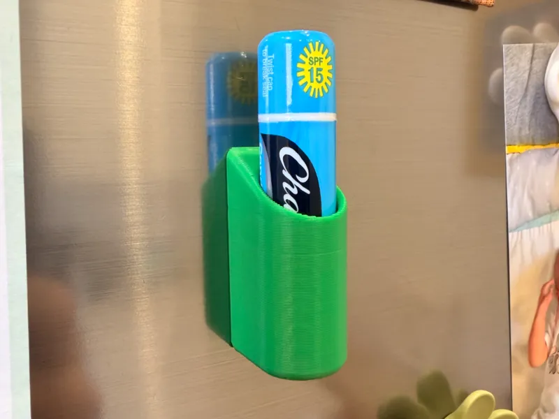 Magnetic chapstick holder