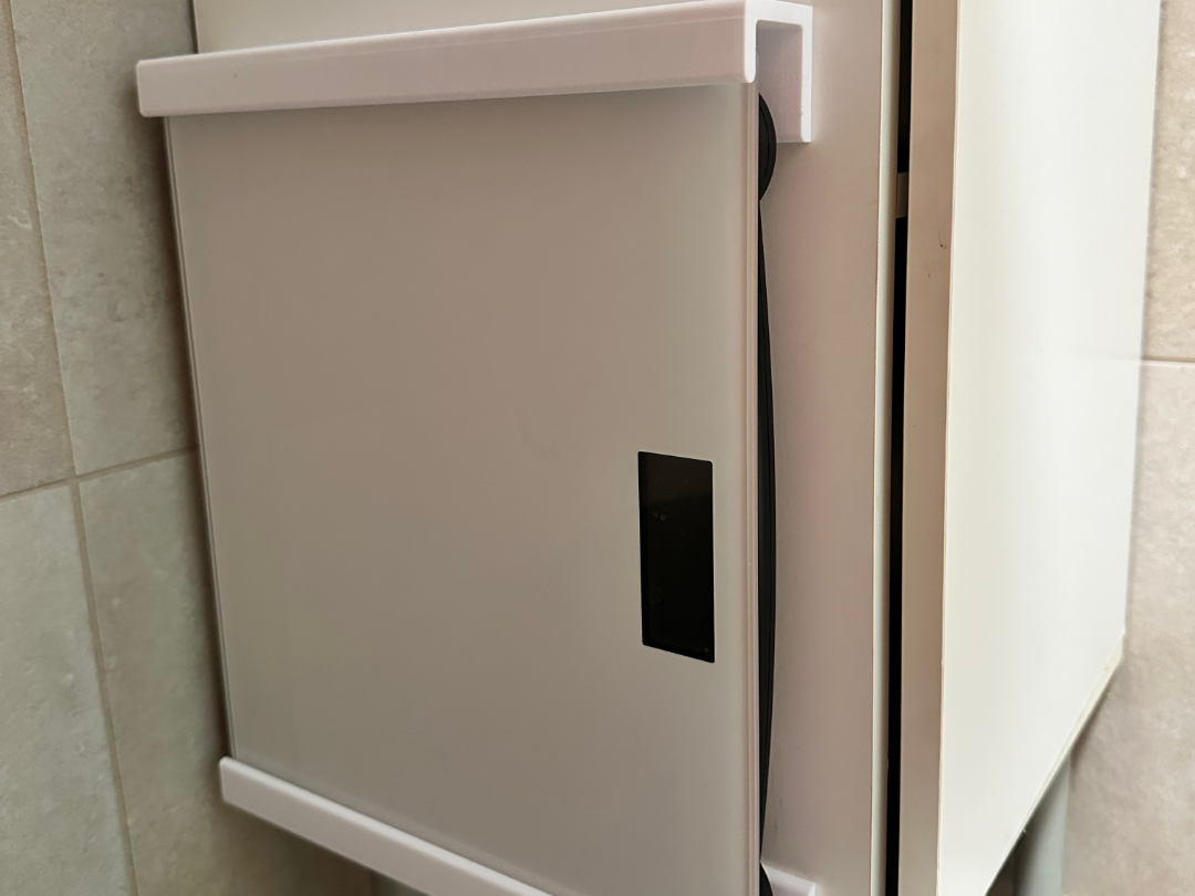 Bathroom Scale Holder for Cabinet Door