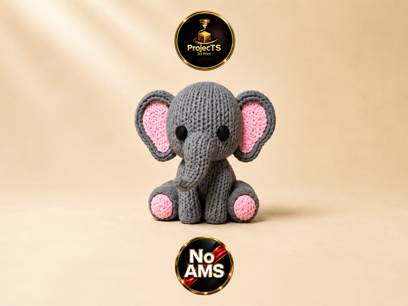 Miniatura 2 do modelo 3D Strick-Elefant