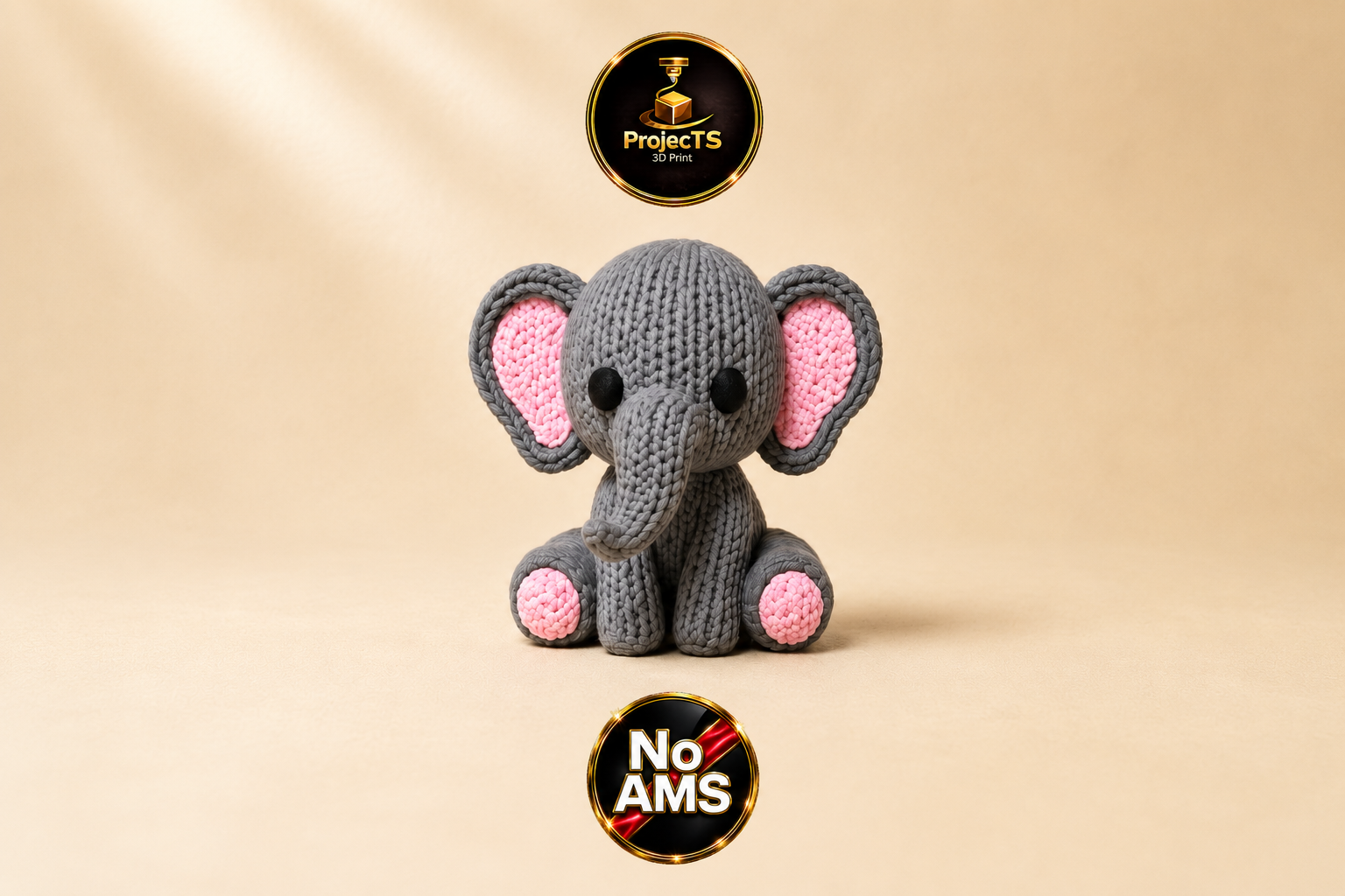 Miniatura 1 do modelo 3D Strick-Elefant