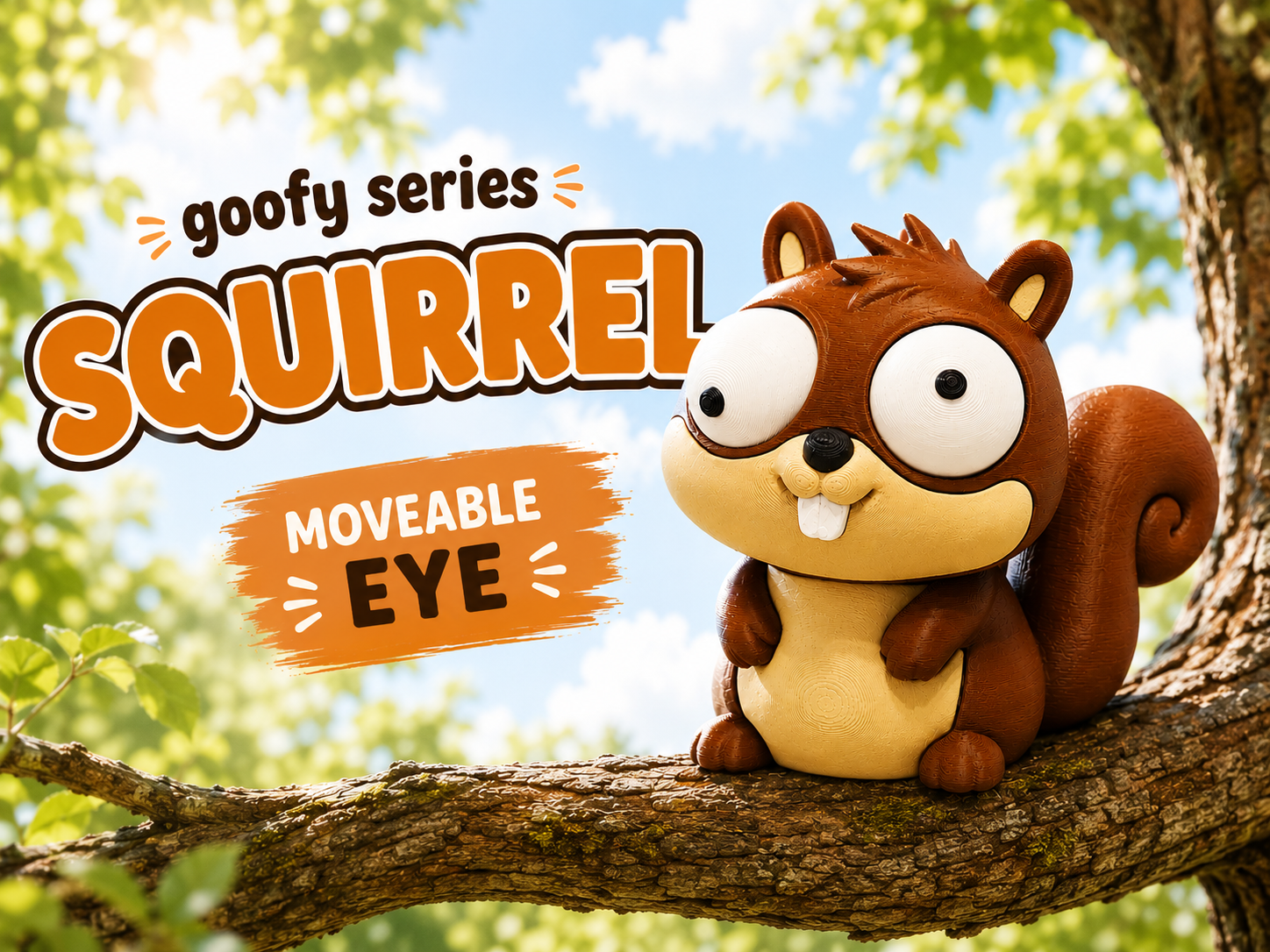 Goofy series – SQUIRREL Movable Eyes NOAMS