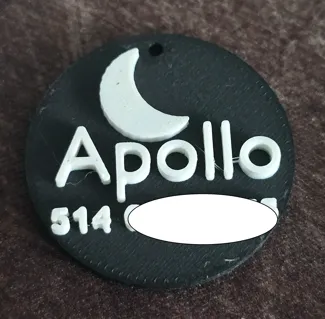 Simple Round Cat Tag