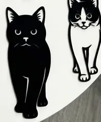 Collection de silhouettes minimalistes de chats — photo 6