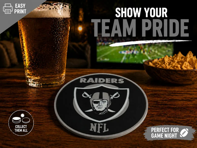 Las Vegas Raiders coaster nfl