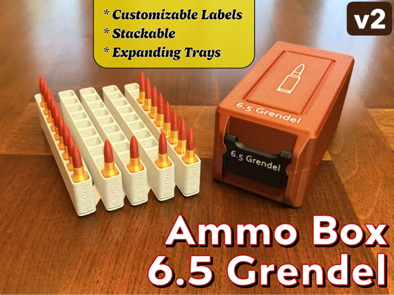 Ammo Box - 6.5 Grendel + Expanding Tray