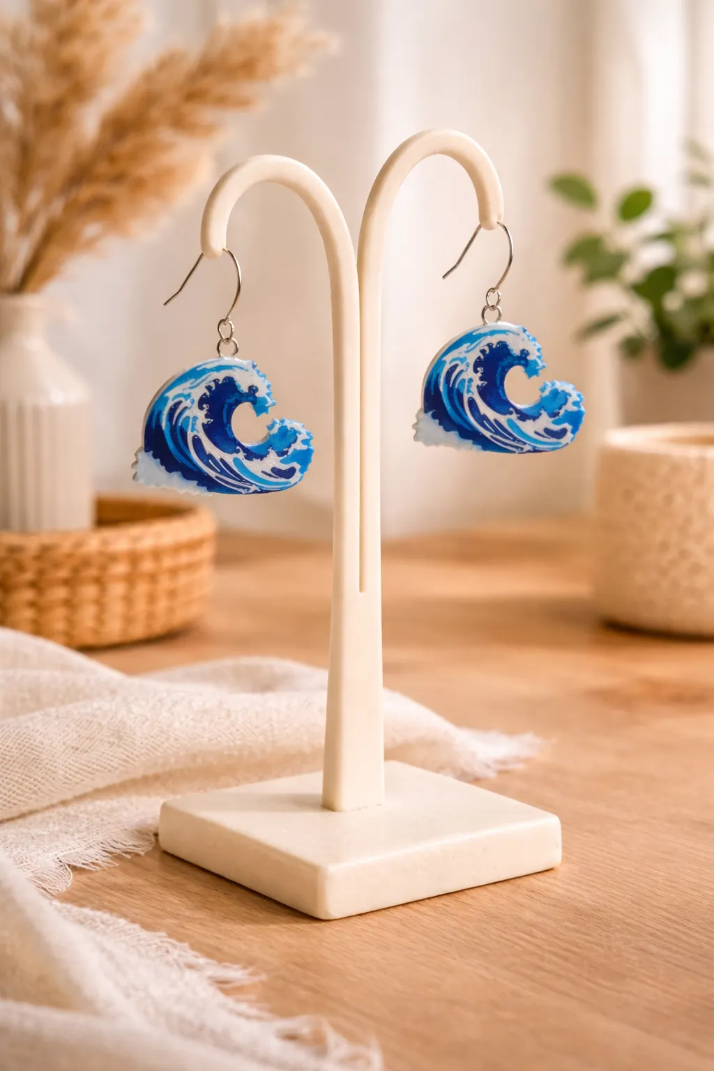 Japan Wave Earrings view 2