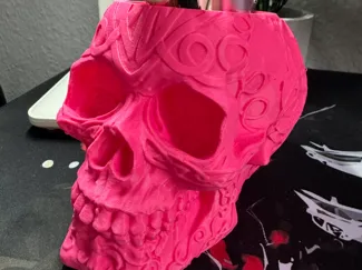 Makeup Brush Organizer - Skull