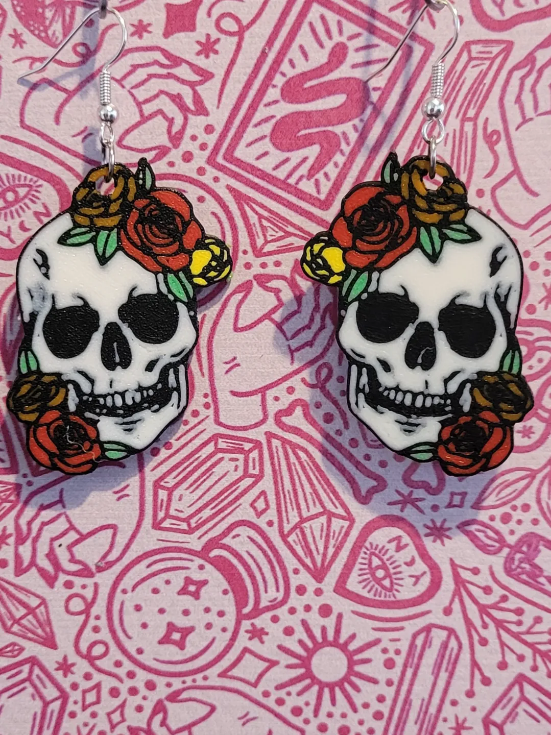 Sugar Skull Earrings view 3