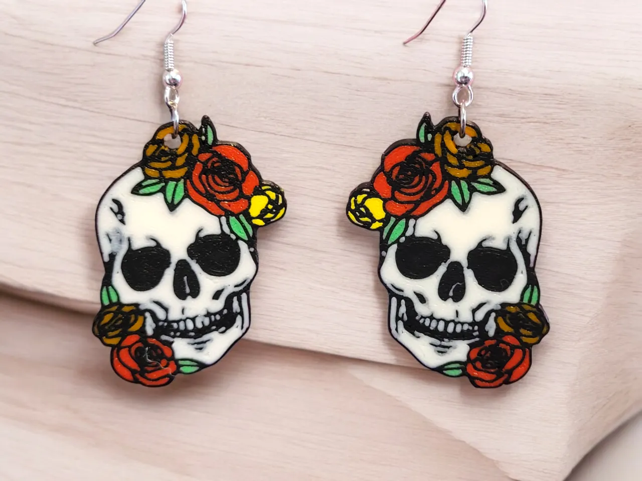 Sugar Skull Earrings view 2