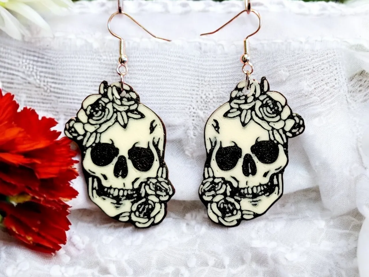 Sugar Skull Earrings view 4