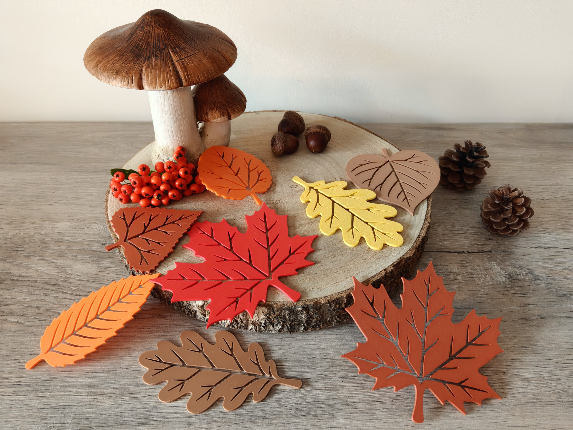 Autumn Leaf Decorations – 6 Different Leaves - 1