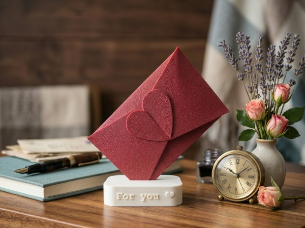Heart Fold Enveloppe (Enveloppe Cœur)