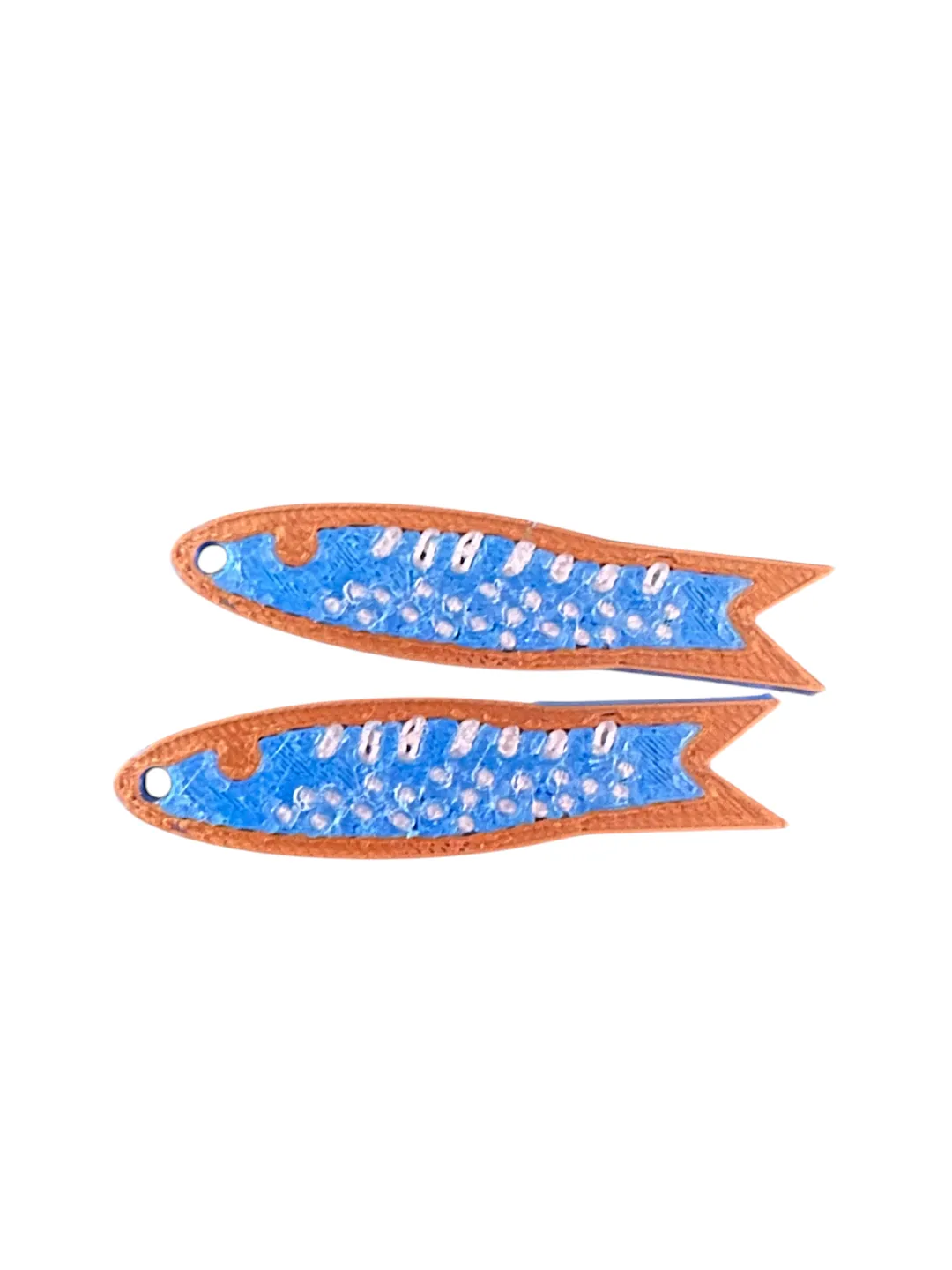 Sardine earrings view 2
