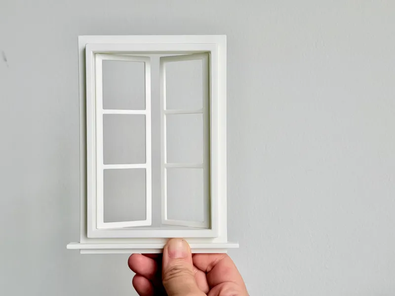 1:12 Scale Functional Window Miniature Dollhouse