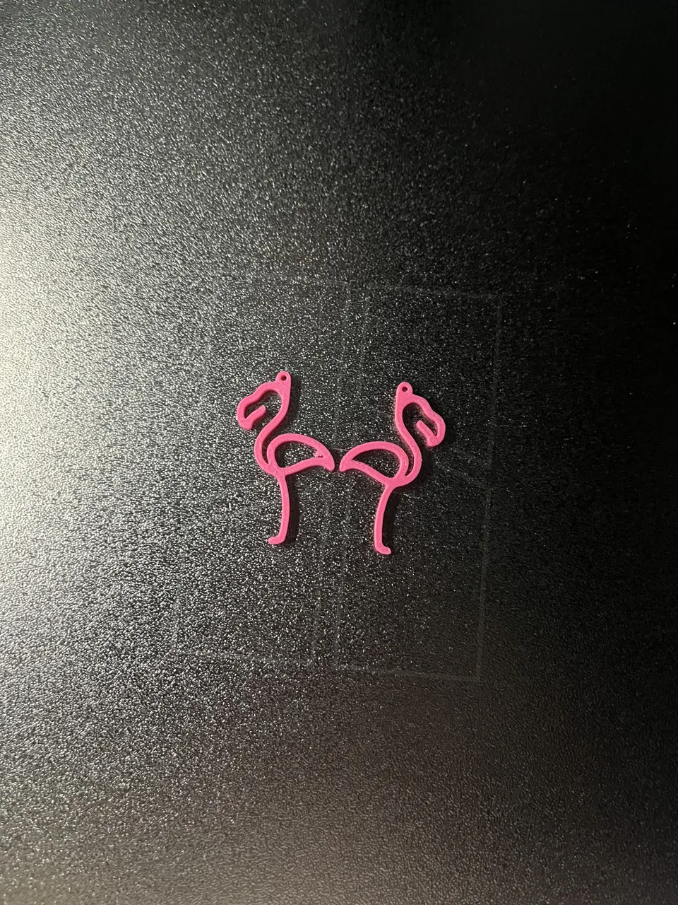 flamingo earrings view 2