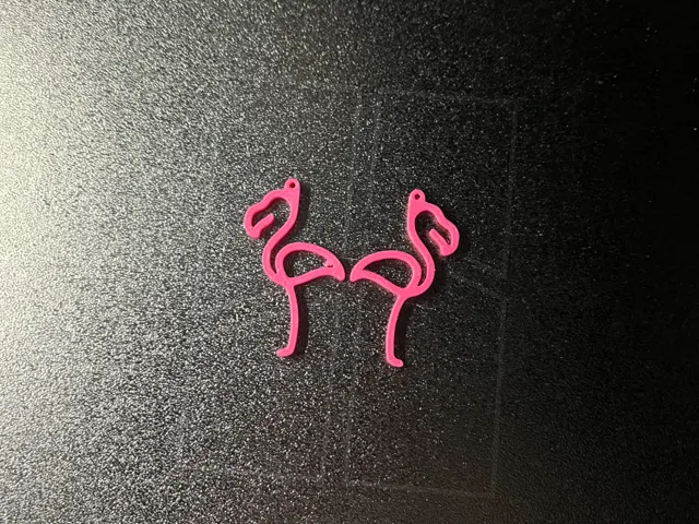 flamingo earrings