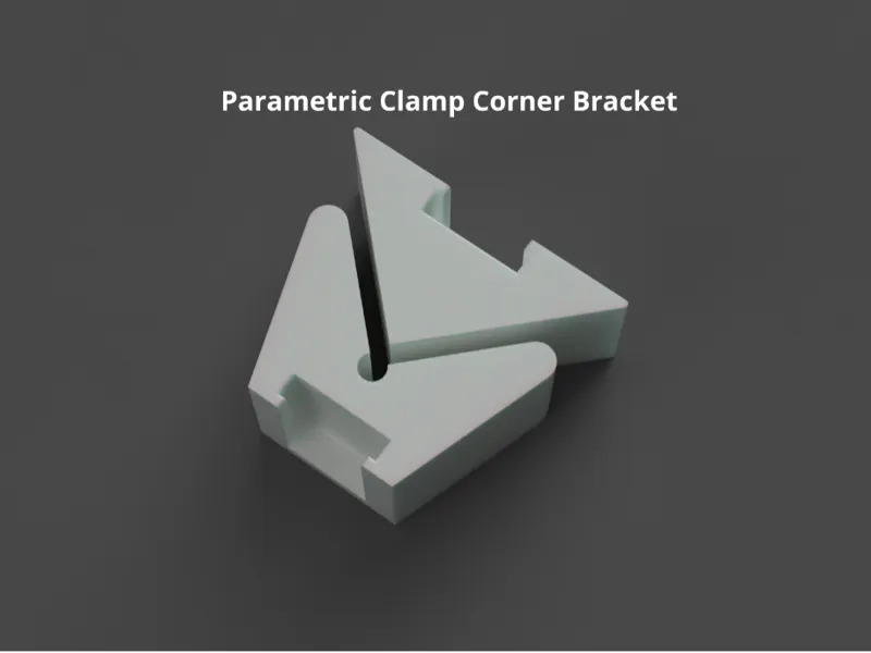 Parametric Corner Clamp Bracket