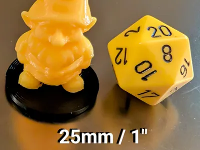 Generic D&D Miniature Base - 25mm (1")