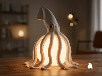 Squid Table Lamp - LED Kit Compatible
