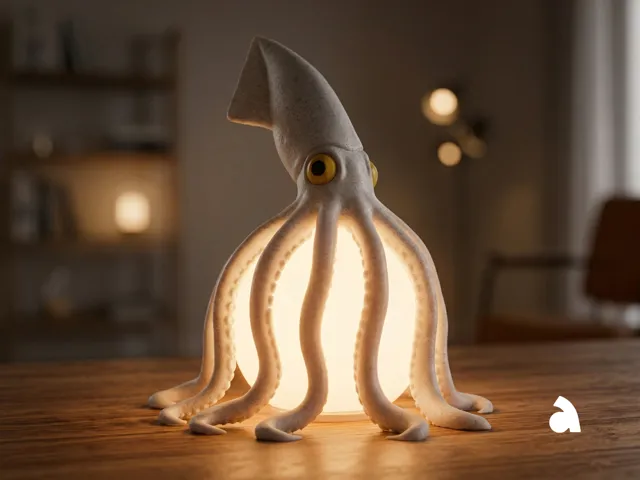 Squid Table Lamp - LED Kit Compatible