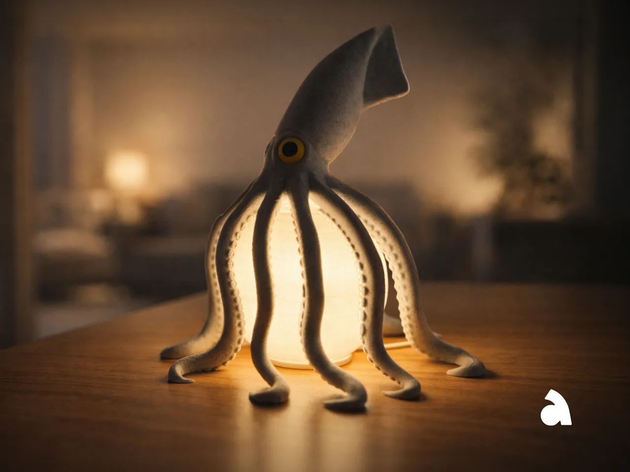 Squid Table Lamp - LED Kit Compatible view 4