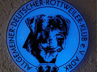 ADRK e.V. (Rottweiler) Logo Schild ca. 250mm