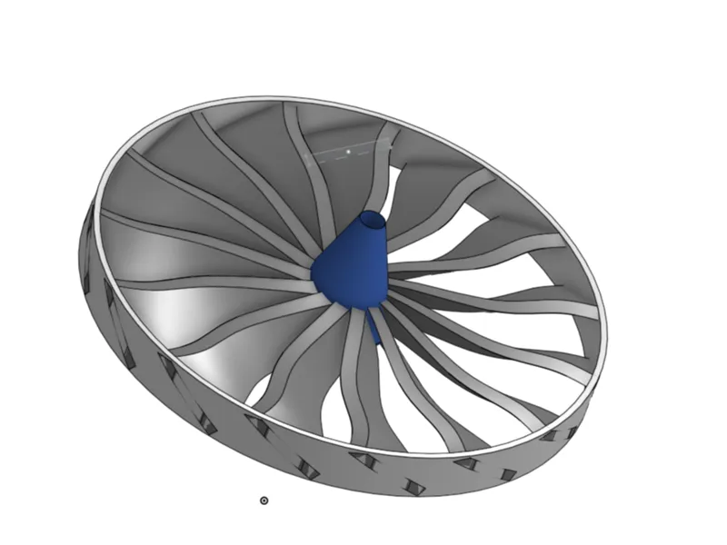 Jet engine (housing in print profiles)