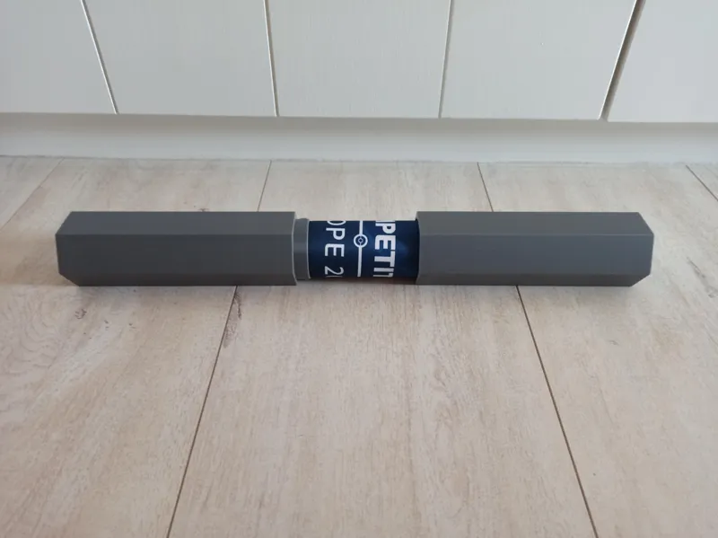Hexagon TCG playmat tube with twist lock