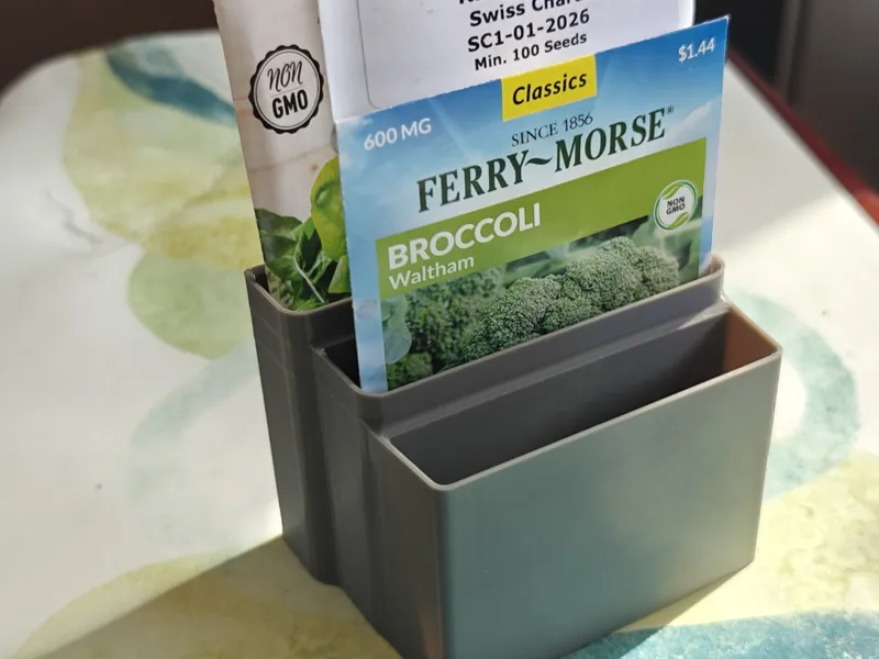 Seed Packet Holder for Oversized Packets (74-94mm)